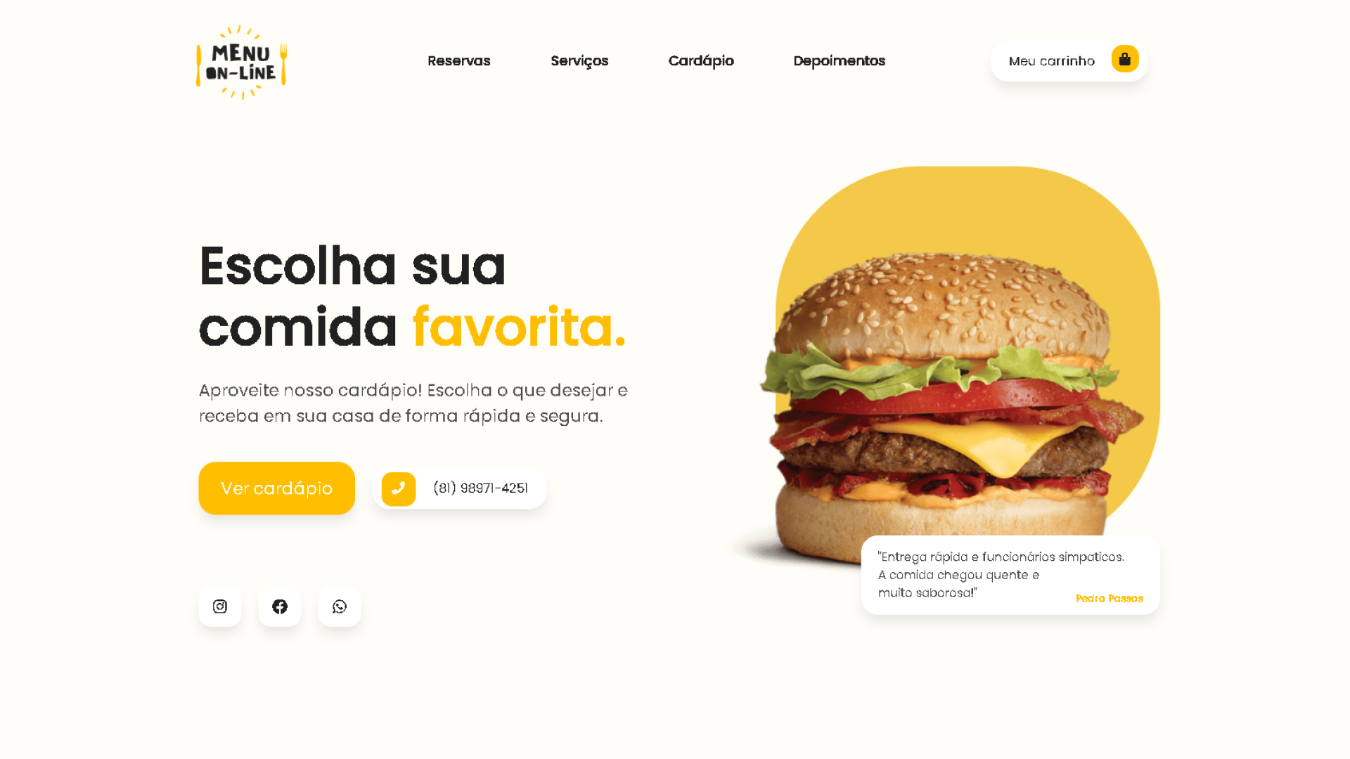 Menu virtual